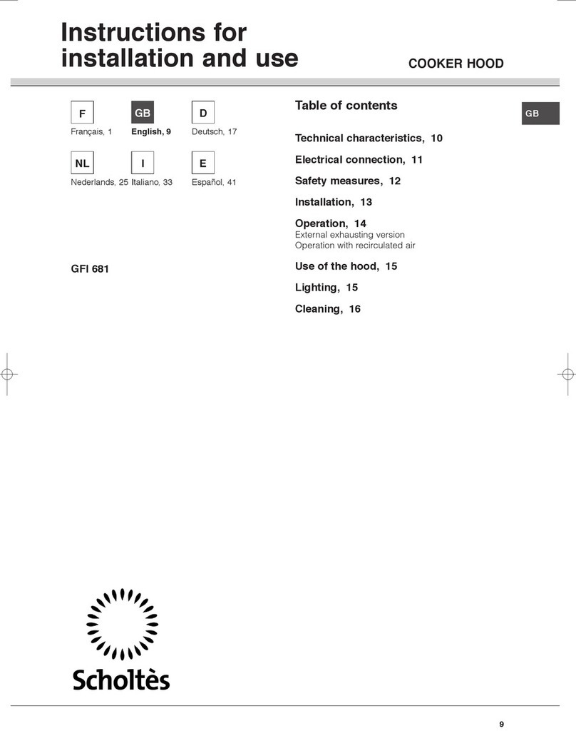 Sholtes GFI 681 Instructions for installation and use