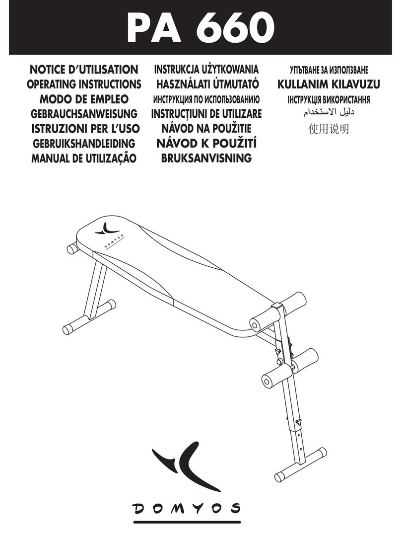 Domyos PA 660 operating instructions