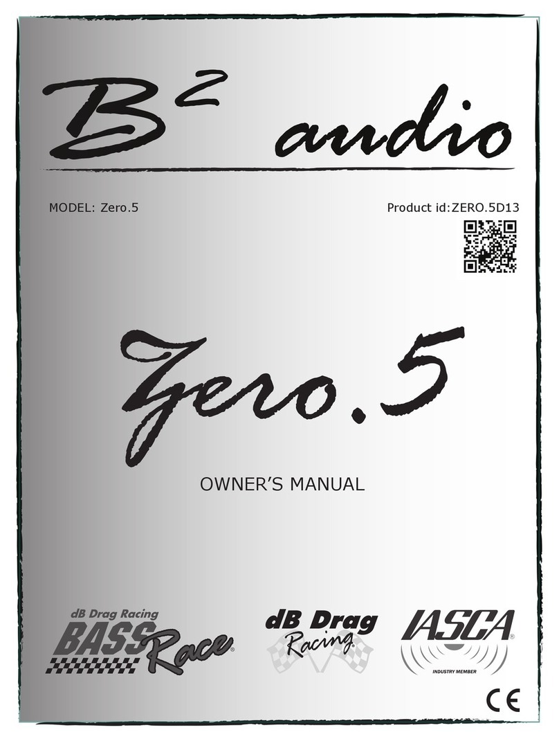 B2 Audio Zero.5 User manual