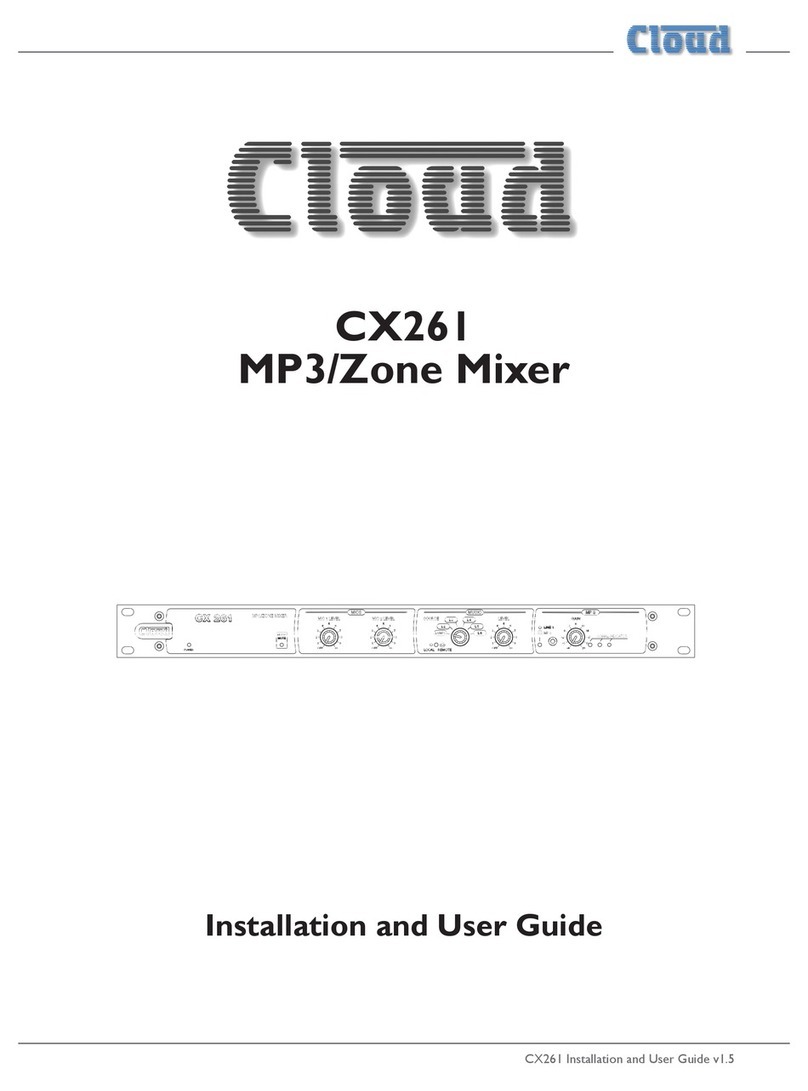 Cloud CX261 User manual Cloud CX261 User manual