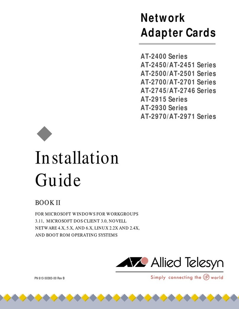Allied Telesis AT-2450 Series installation guide Allied Telesis AT-2450 Series installation guide