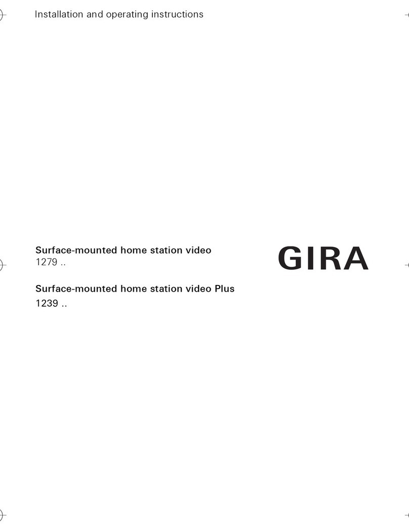 Gira 1279 series User manual