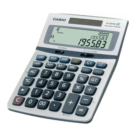 Casio ms-310m User manual Casio ms-310m User manual