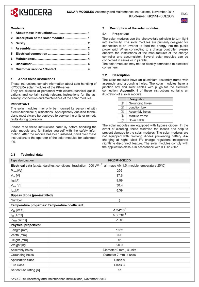 Kyocera KK255P-3CB2CG Quick guide