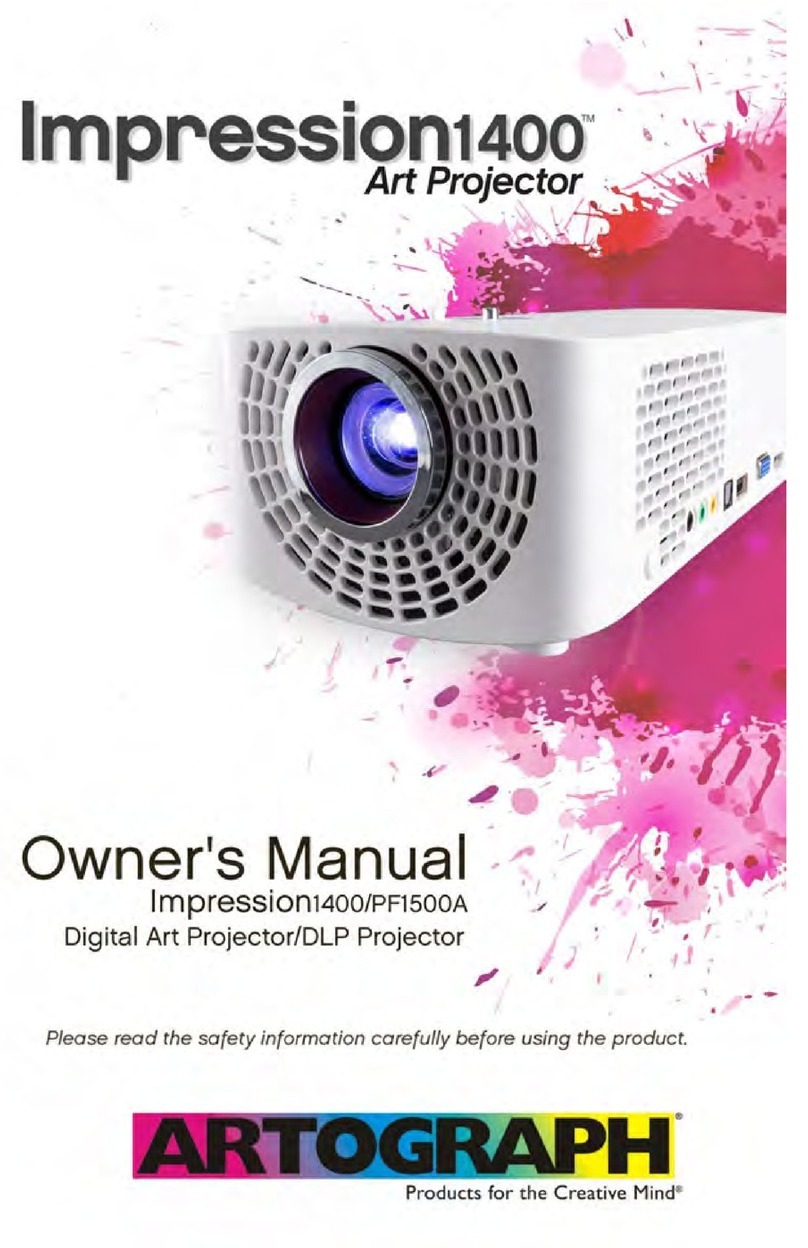 artograph Impression1400 PF1500A User manual