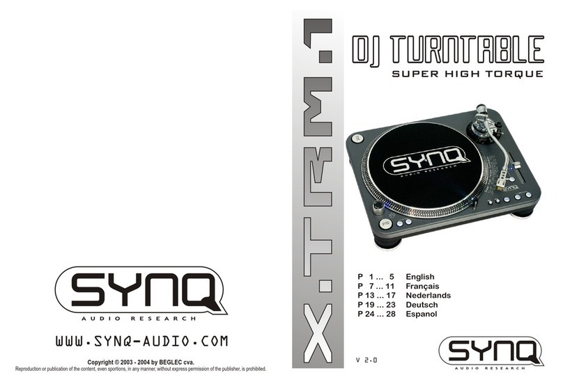 SYNQ AUDIO RESEARCH X-TRM 1 User manual