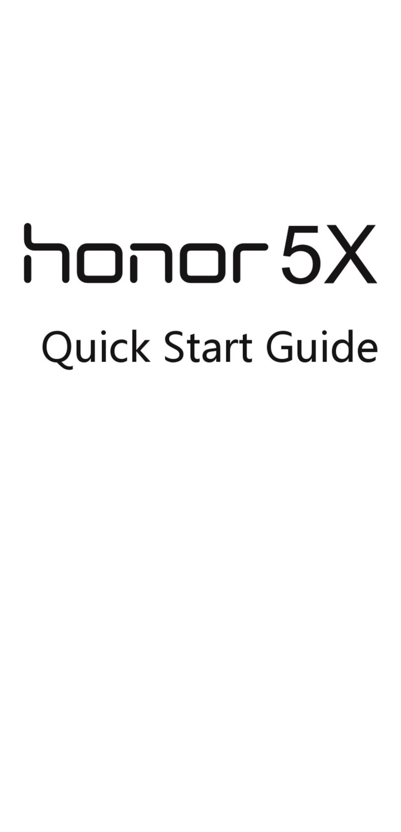Huawei honor 5x User manual Huawei honor 5x User manual
