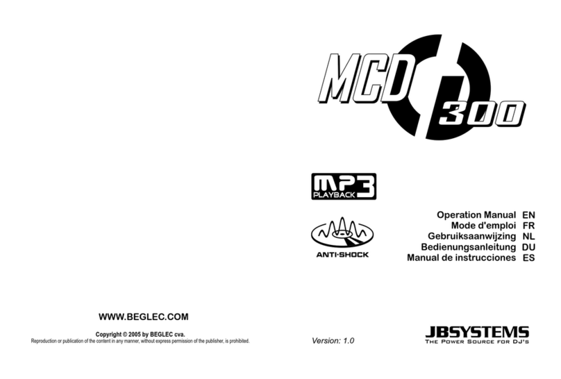 JB Systems MCD 300 Operation manual