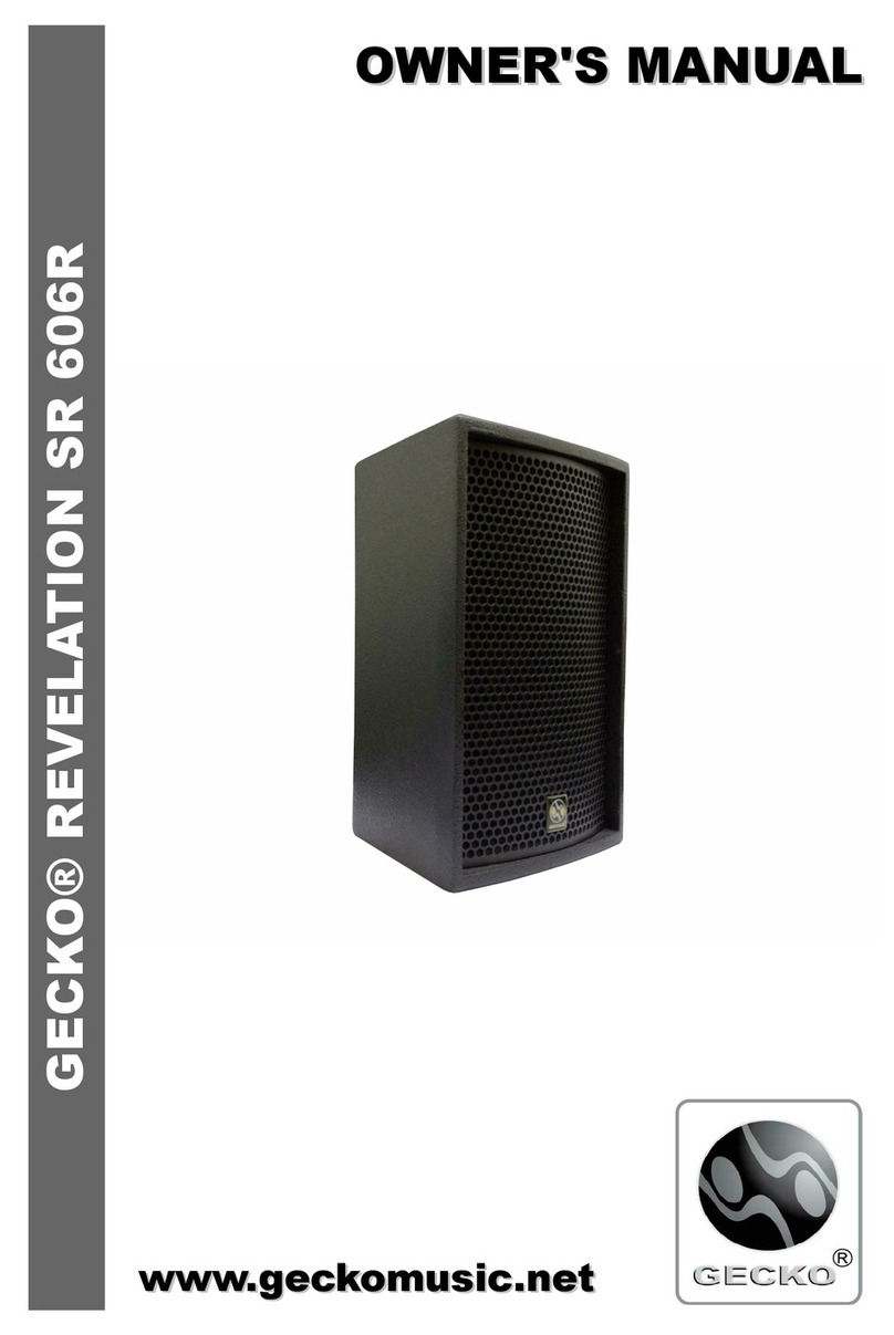 Gecko Revelation SR 606R owner's manual