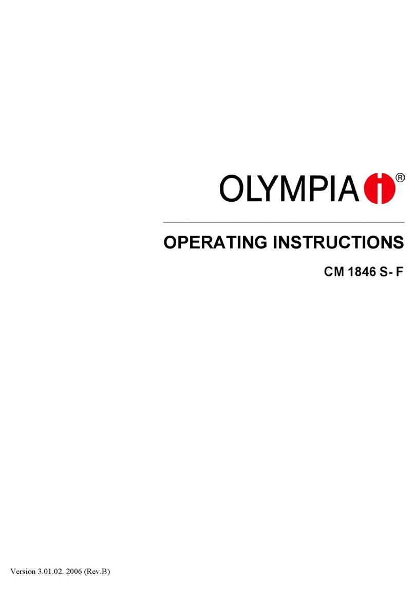 Olympia CM 1846S-F operating instructions