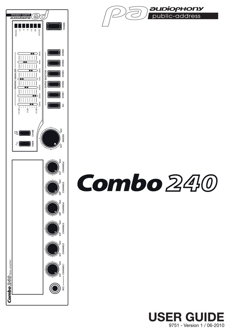 audiophony Combo 240 user manual
