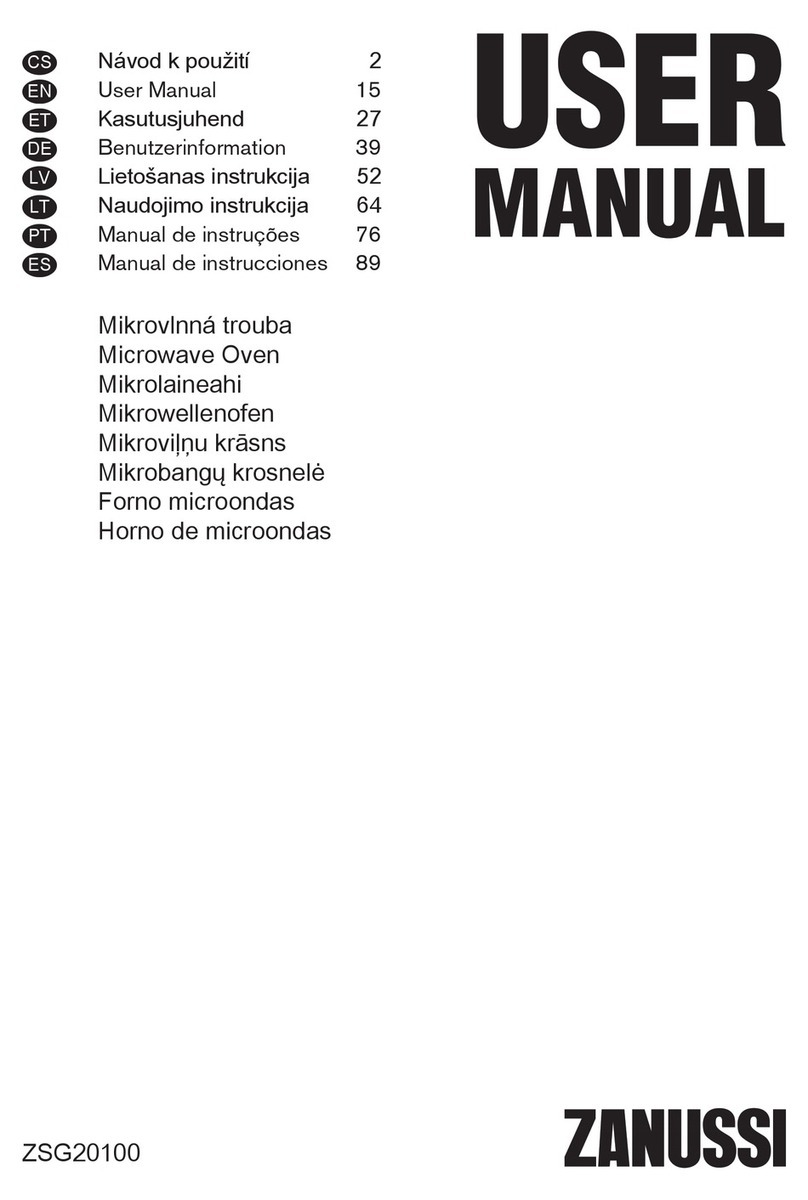 Zanussi ZSG20100 User manual Zanussi ZSG20100 User manual