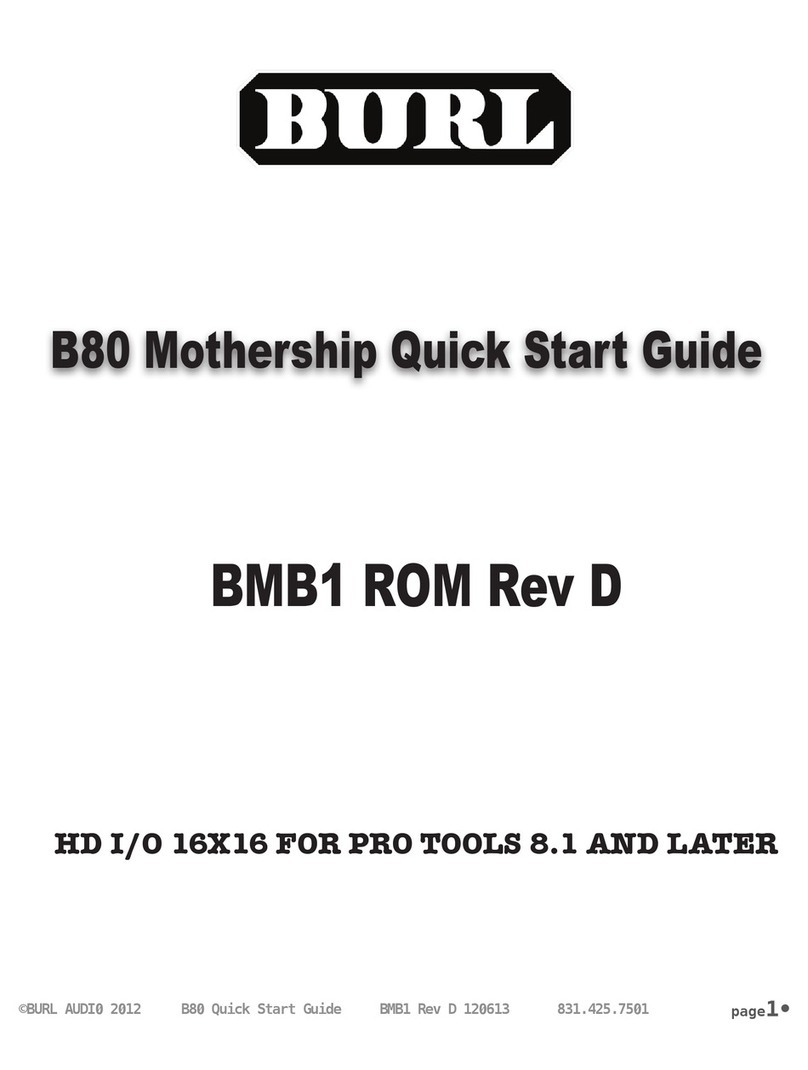 BURL B80 Mothership quick start guide