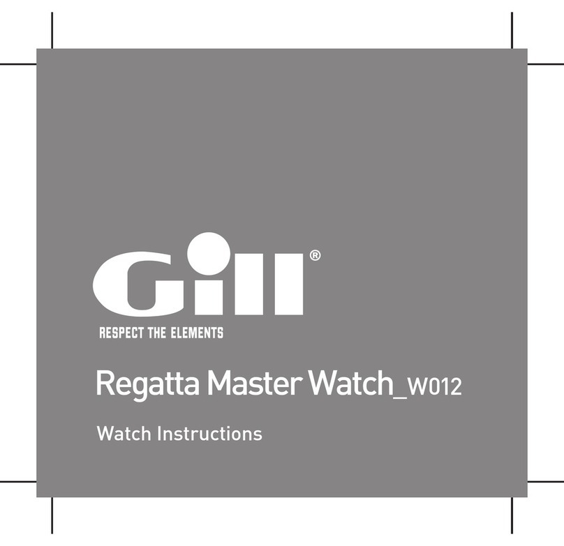 Gill Regatta Master Watch W012 User manual