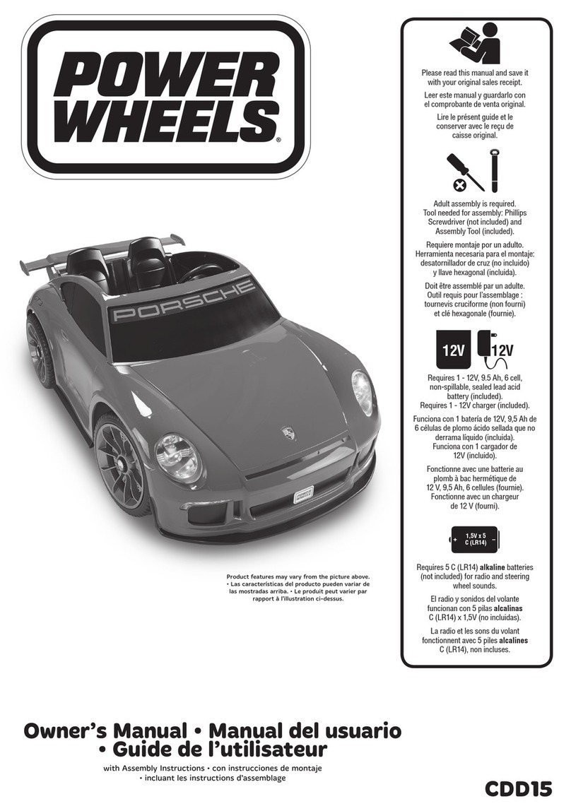 Power Wheels CDD15 owner's manual Power Wheels CDD15 owner's manual