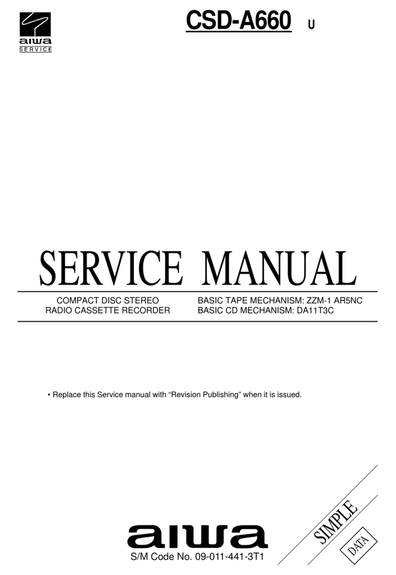 Aiwa CSD-A660U User manual