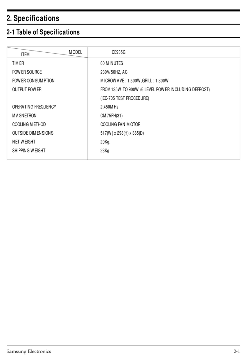 Samsung CE935G operating instructions