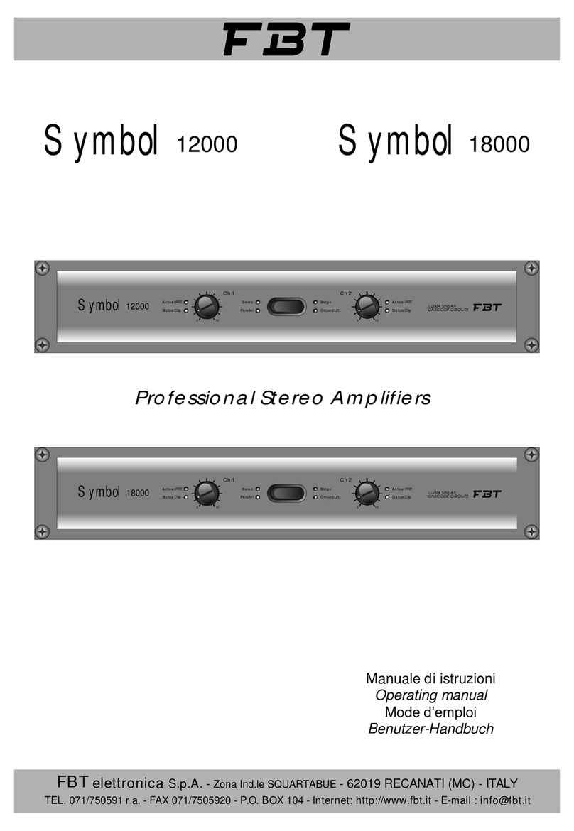 Fbt symbol 12000 operating manual