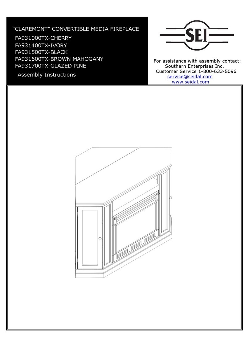 SEI CLAREMONT FA931000TX-CHERRY Assembly instructions