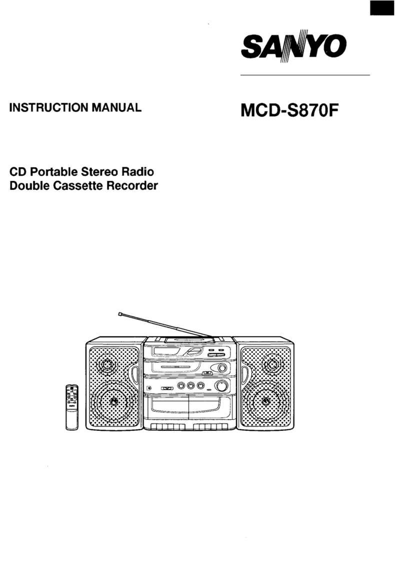 Sanyo MCD-S870F User manual Sanyo MCD-S870F User manual