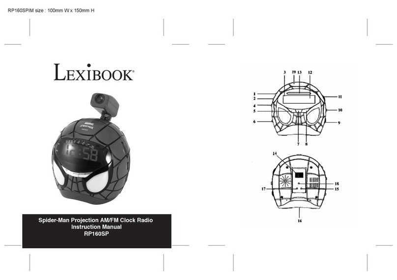LEXIBOOK Spider-Man TimeProjector RP160SP instruction manual