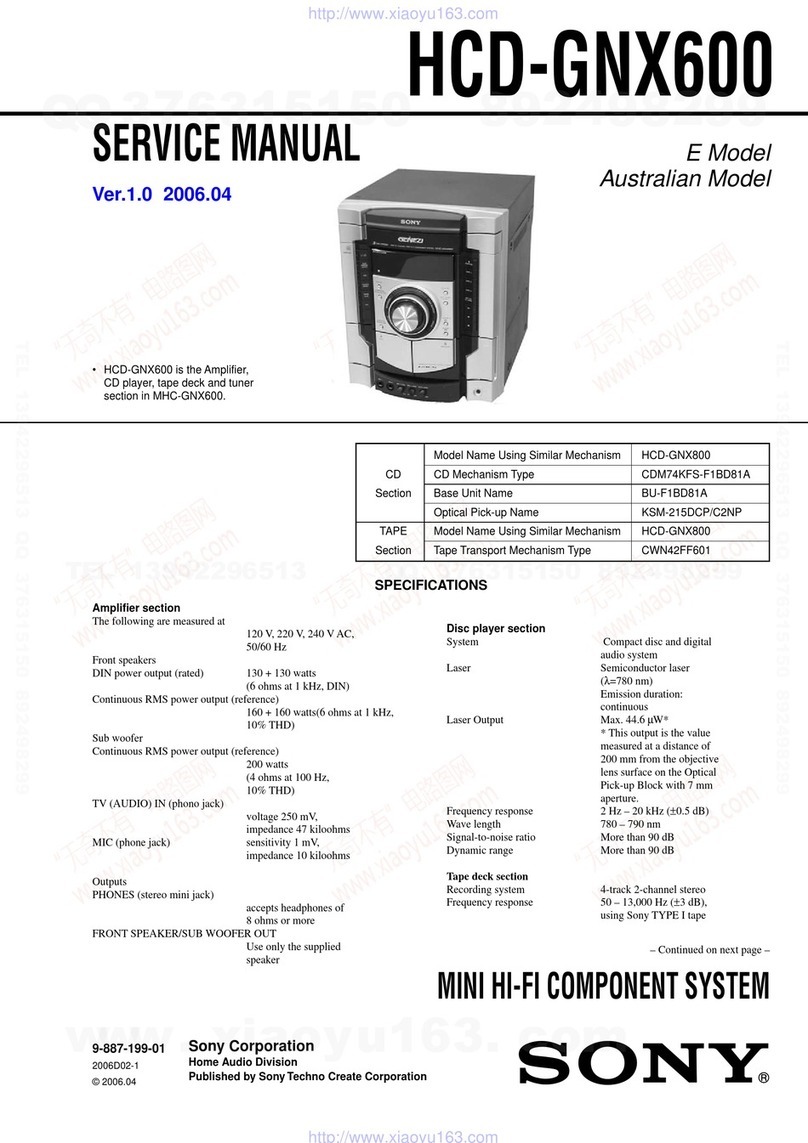 Sony HCD-GNX600 Building instructions Sony HCD-GNX600 Building instructions