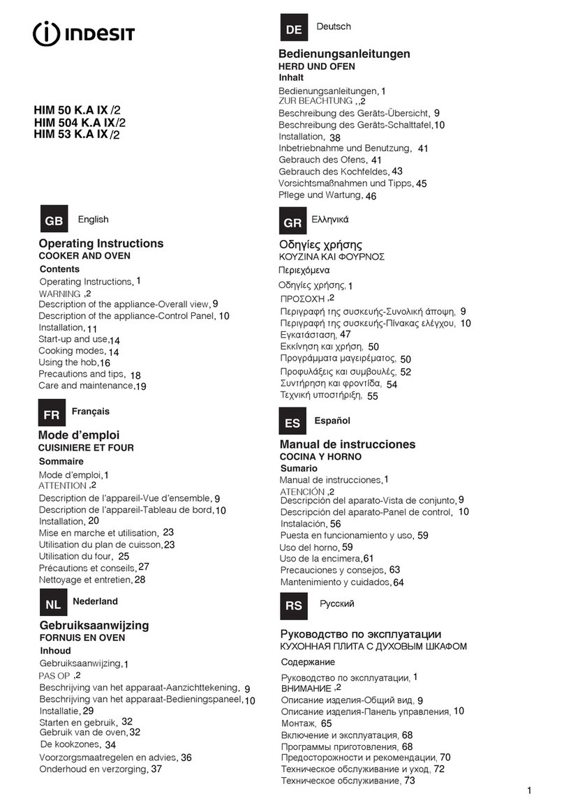 Indesit HIM 50 K.A IX/2 User manual