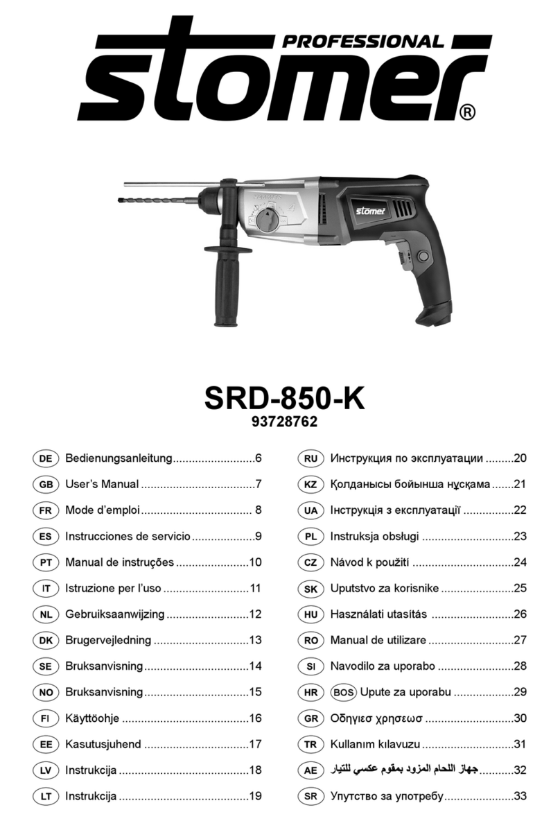 Stomer SRD-850-K User manual