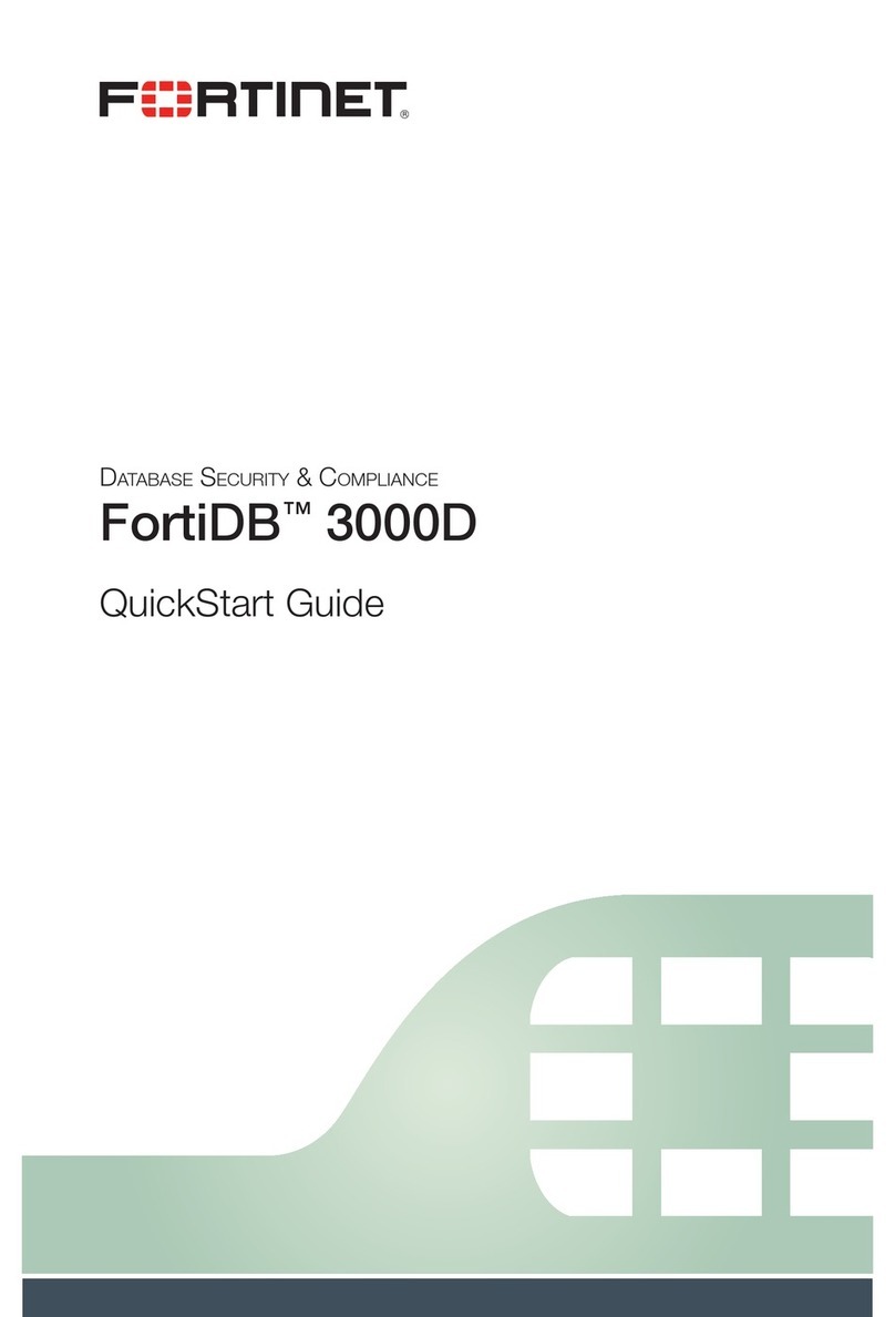 Fortinet FortiDB 3000D User manual
