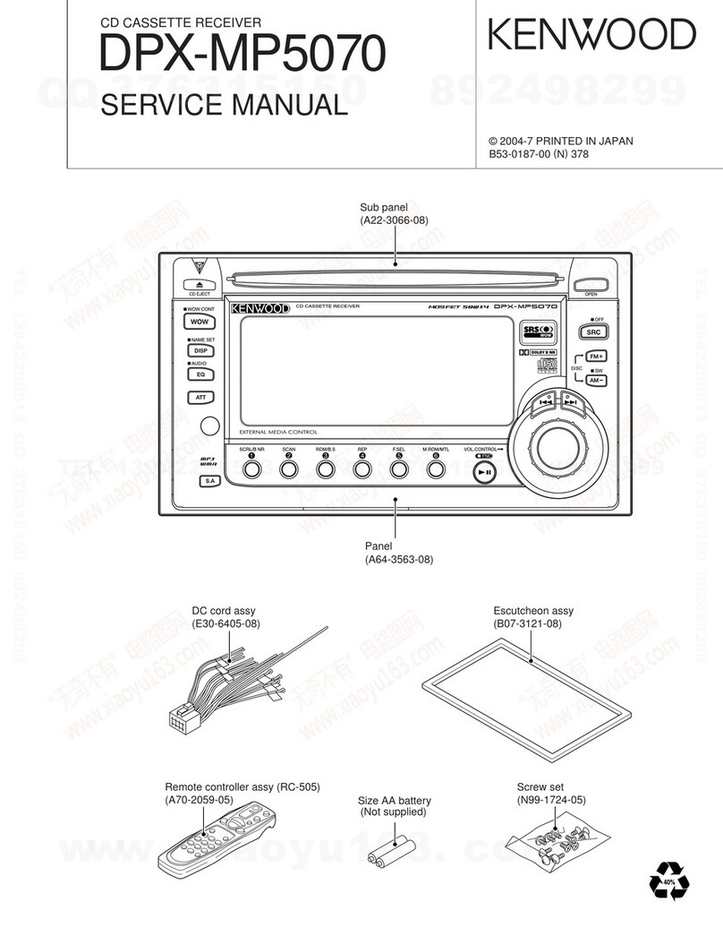 Kenwood DPX-MP5070 User manual