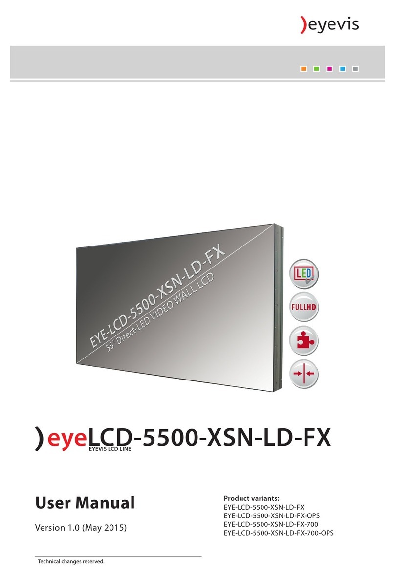 Eyevis EYE-LCD-5500-XSN-LD-F User manual