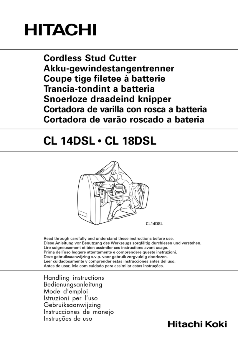 Hitachi CL 14DSL Handling instructions
