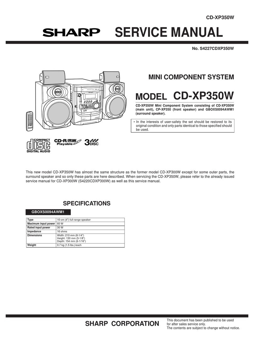 Sharp CD-XP350W User manual Sharp CD-XP350W User manual