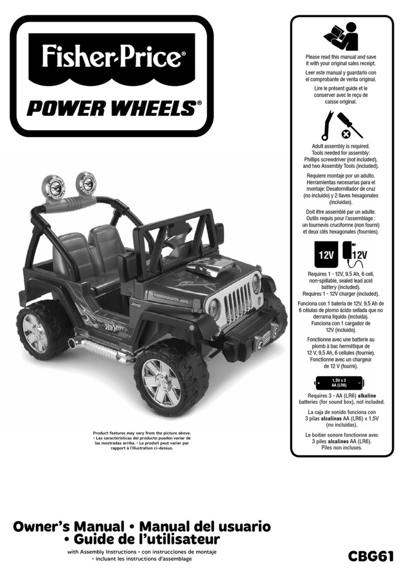 Fisher-Price Power Wheels CBG61 owner's manual