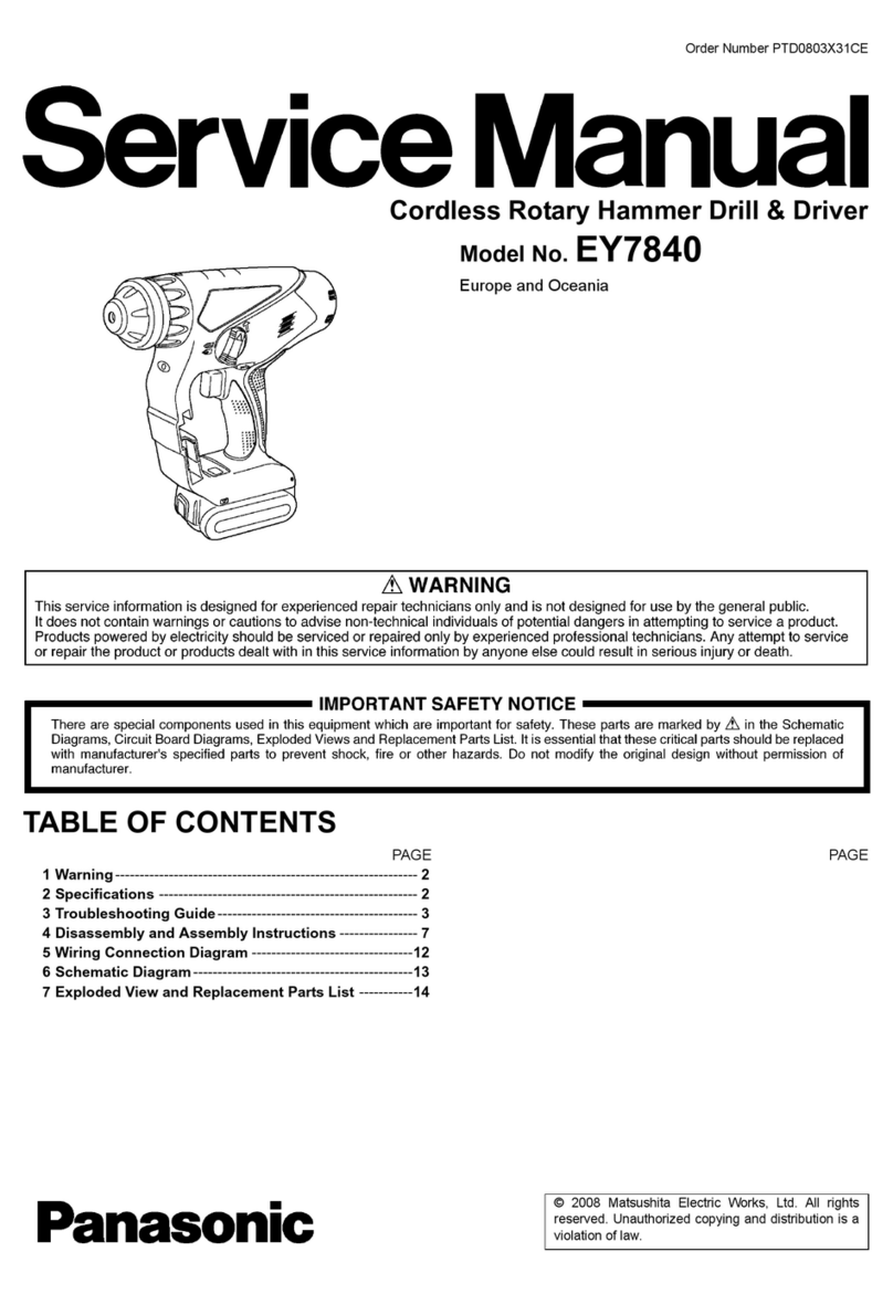 Panasonic EY7840 Service manual