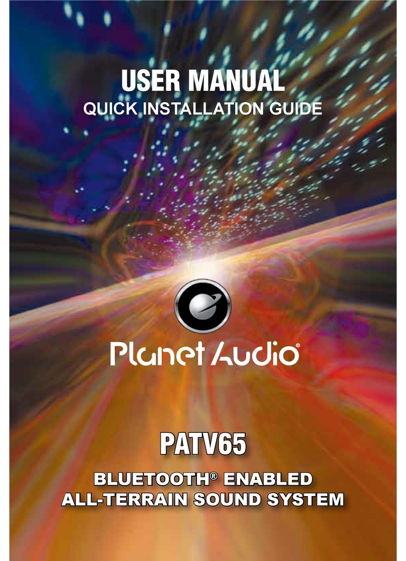 Planet Audio PATV65 user manual