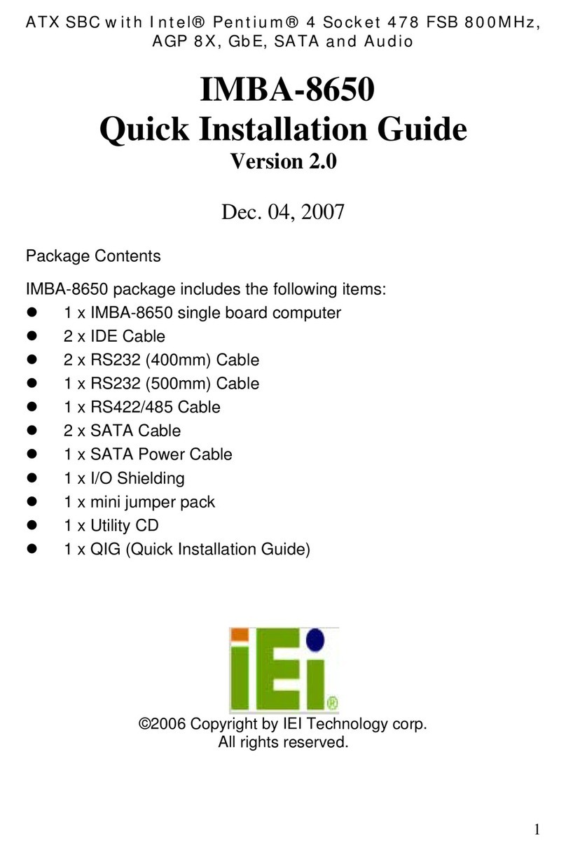 IEI Technology IMBA-8650 User manual