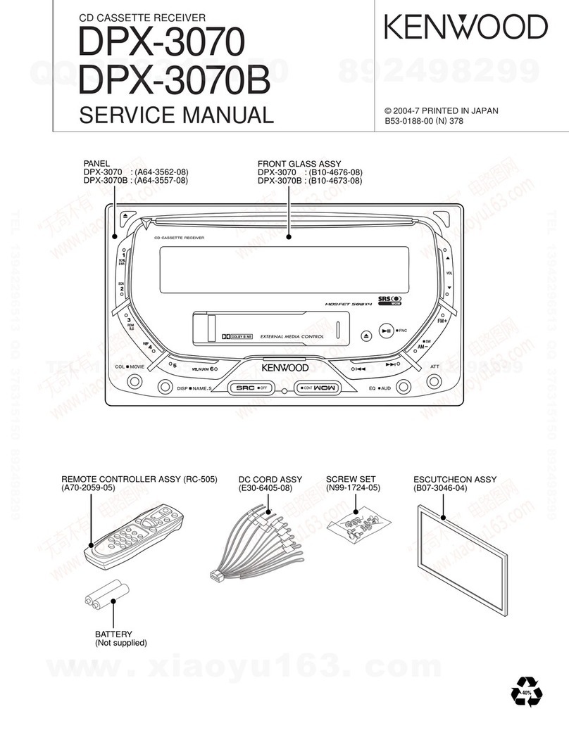 Kenwood DPX-3070 User manual
