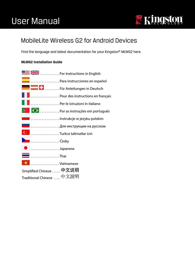 Kingston Technology MLWG2 User manual Kingston Technology MLWG2 User manual
