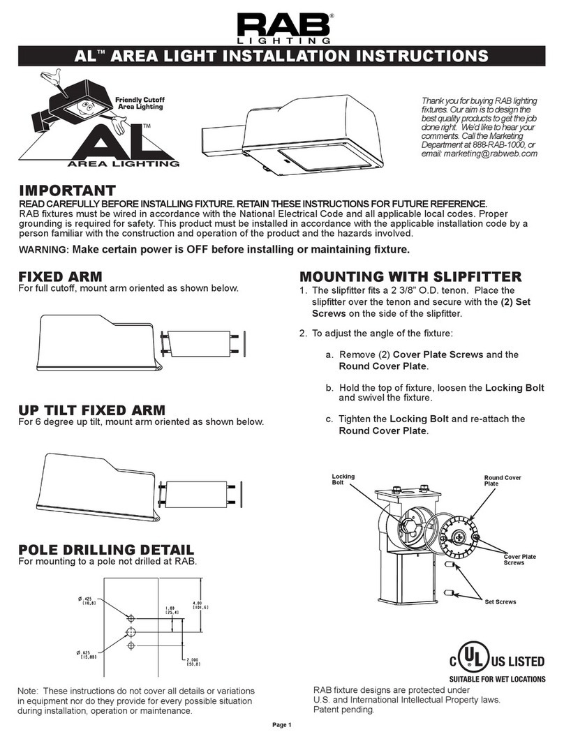 RAB AL installation instructions