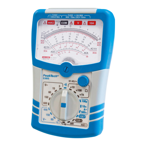 PeakTech 3385 User manual