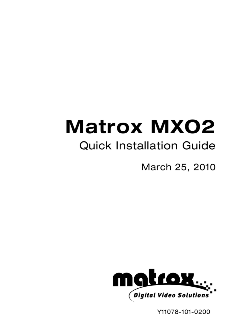 Matrox MXO2 Mini Quick installation guide