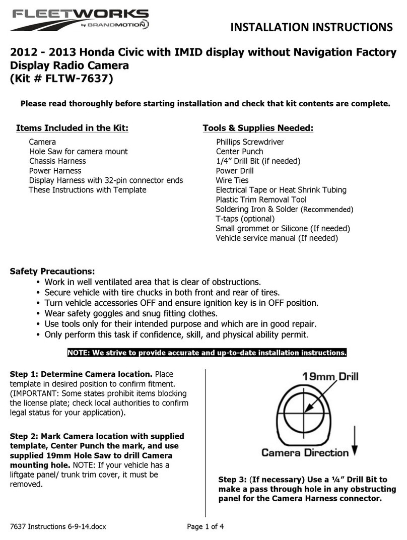 BrandMotion FleetWorks FLTW-7637 User manual