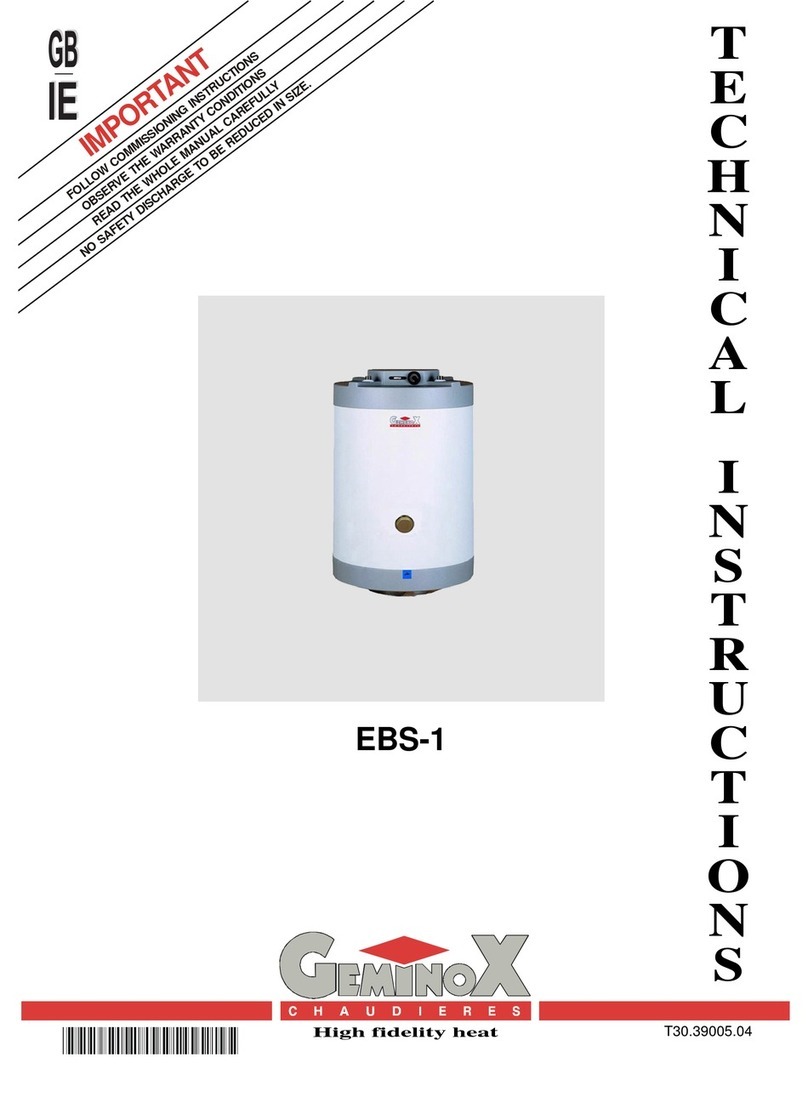 geminox EBS-1 100 Technical instructions