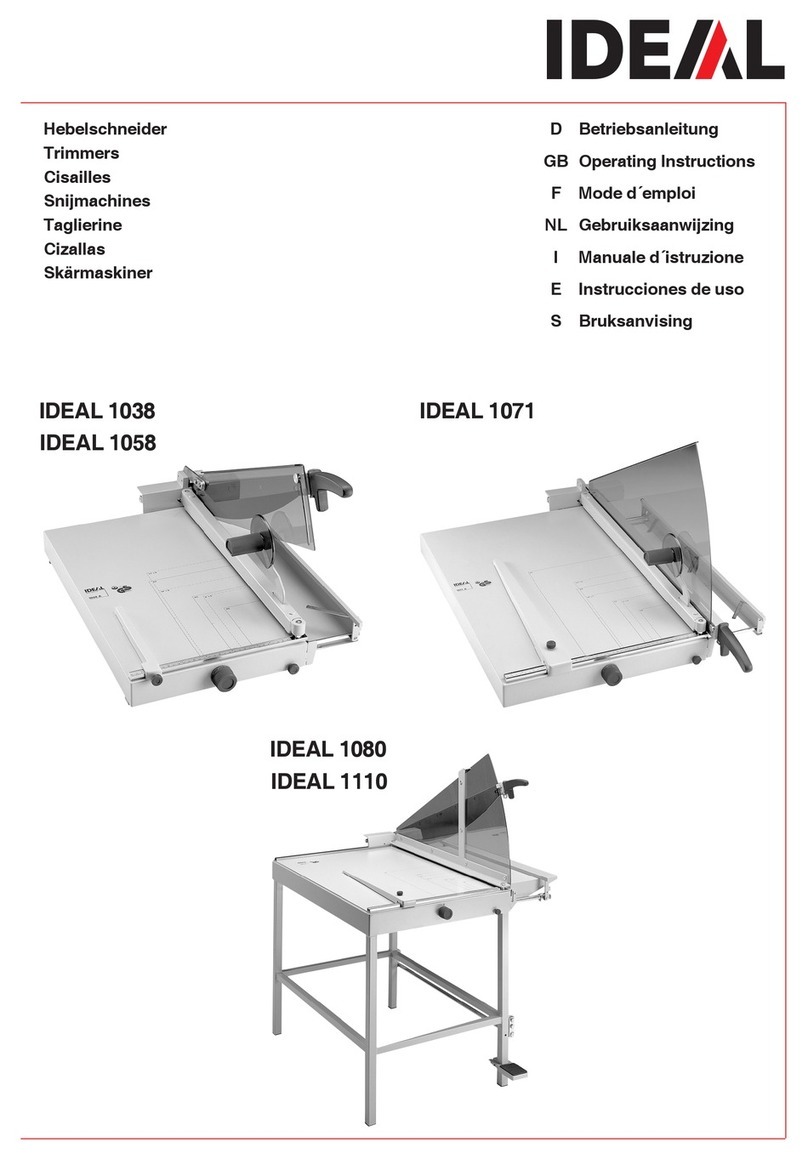 IDEAL 1038 User manual