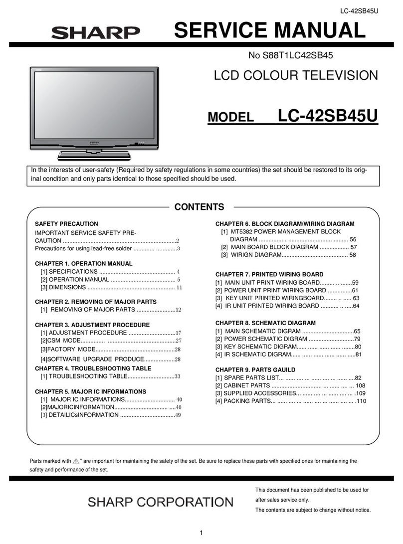 Sharp AQUOS LC-42SB45U User manual