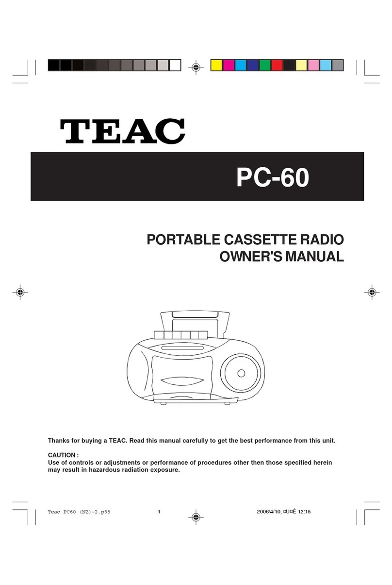 Teac PC-60 owner's manual