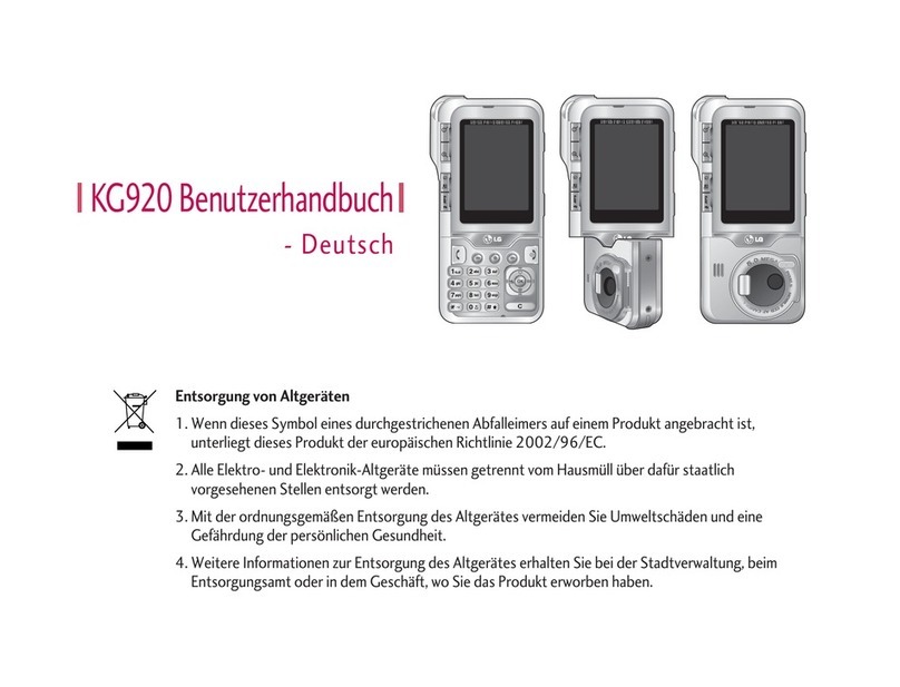 LG KG920 User manual