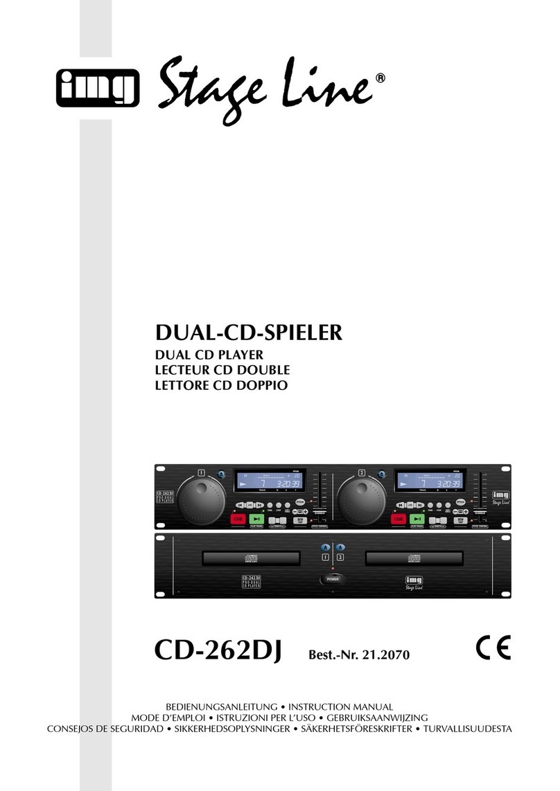 Stageline CD-262DJ User manual