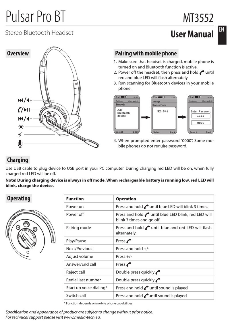 Pulsar MT3552 user manual